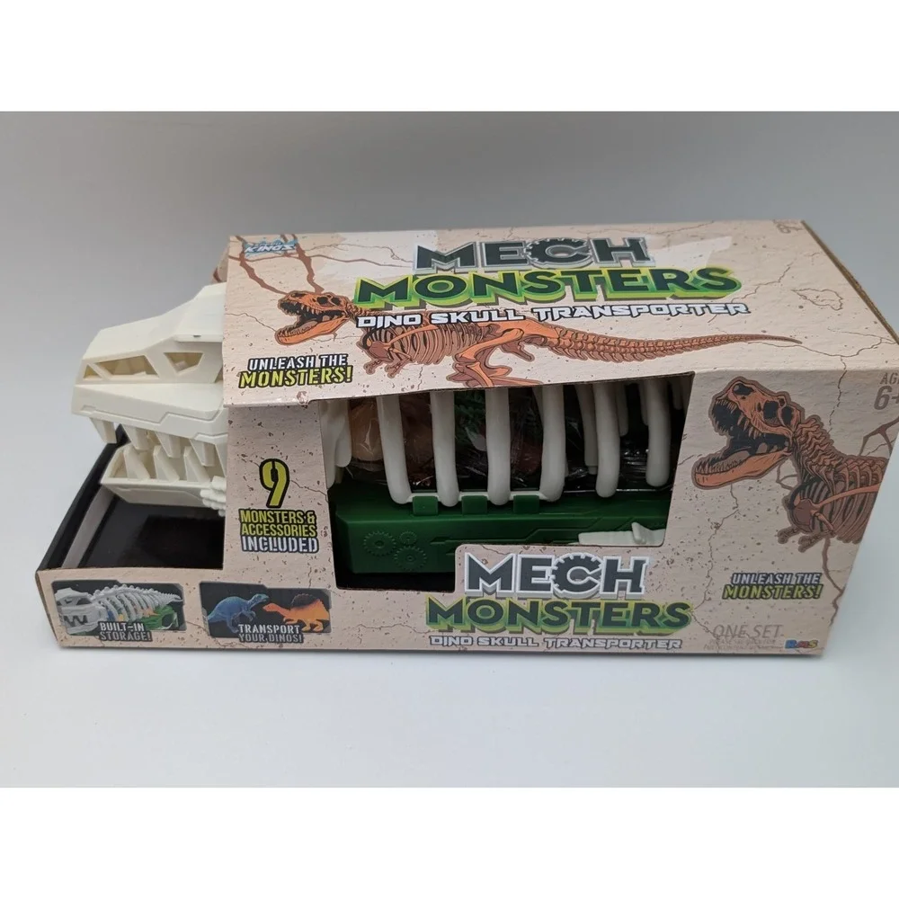 New Dino Skull Transporter By MECH MONSTERS, transport Trailer With 9 Accessorie